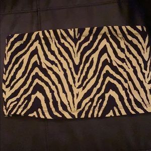 Neon Green Zebra Print Tube Top
